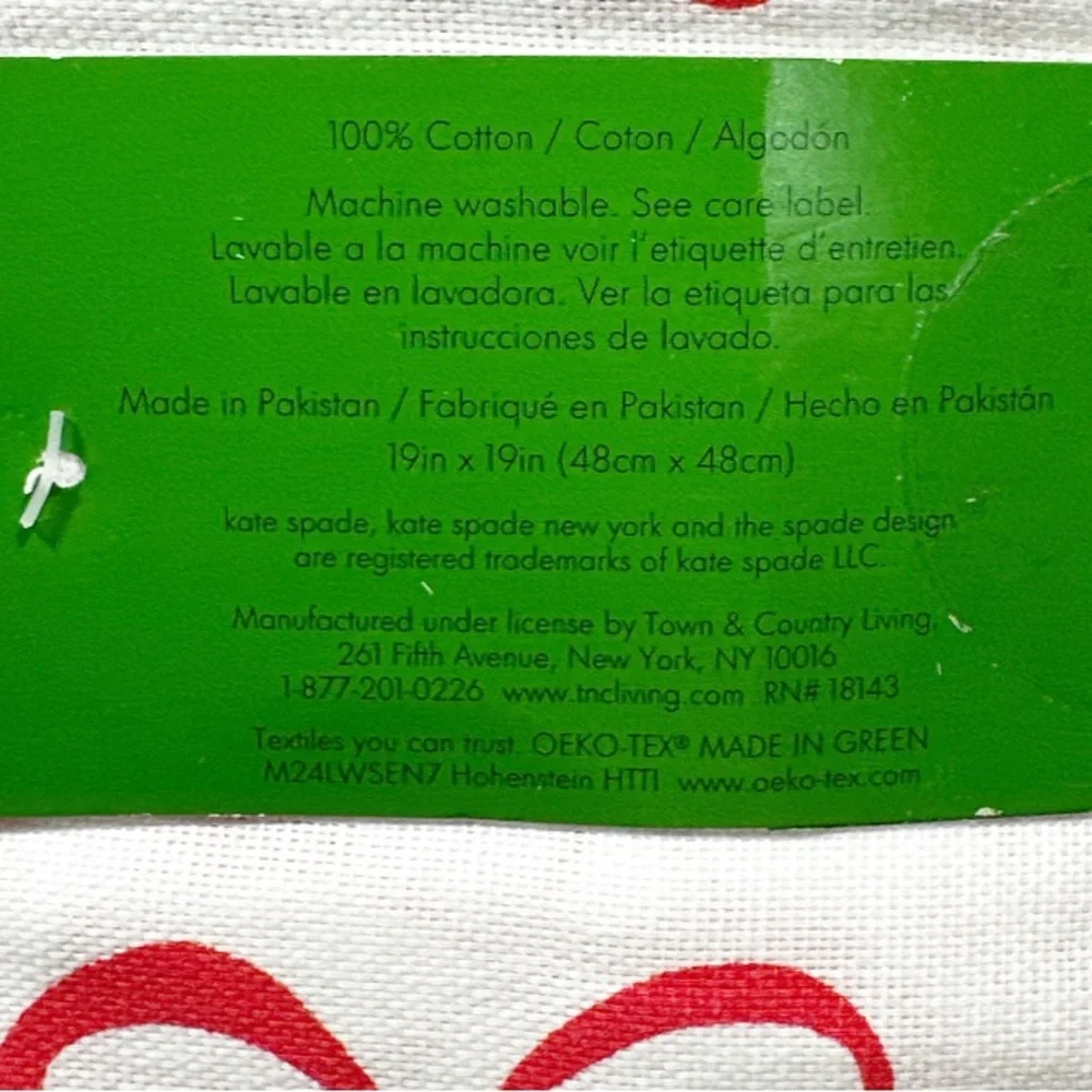 🎉HP🎉 NEW Kate Spade RED BOW Napkins Set/4